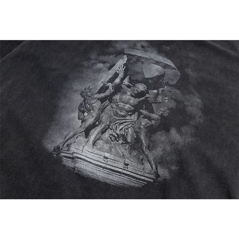 VTG T Shirts Men Creative Pure Cotton High-Street Fashion