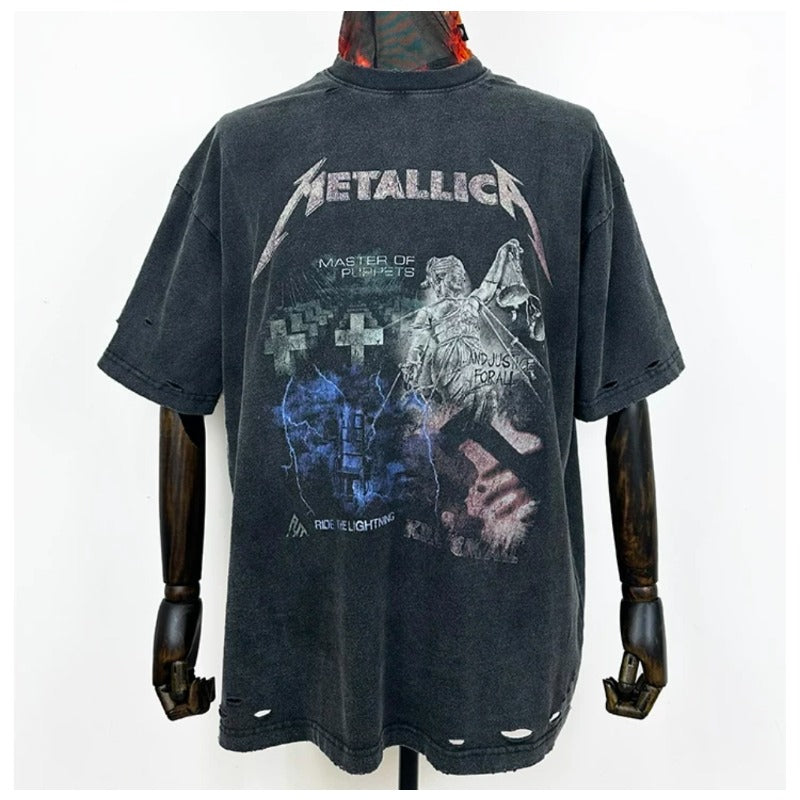 VTG T Shirts Men Creative Pure Cotton High-Street Fashion