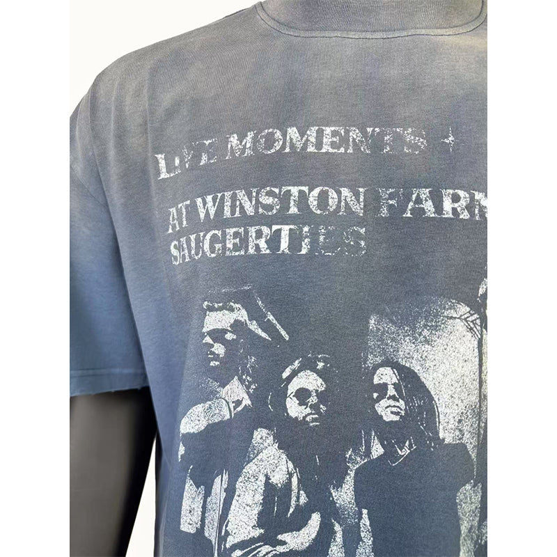 VTG T Shirts Men Creative Pure Cotton High-Street Fashion