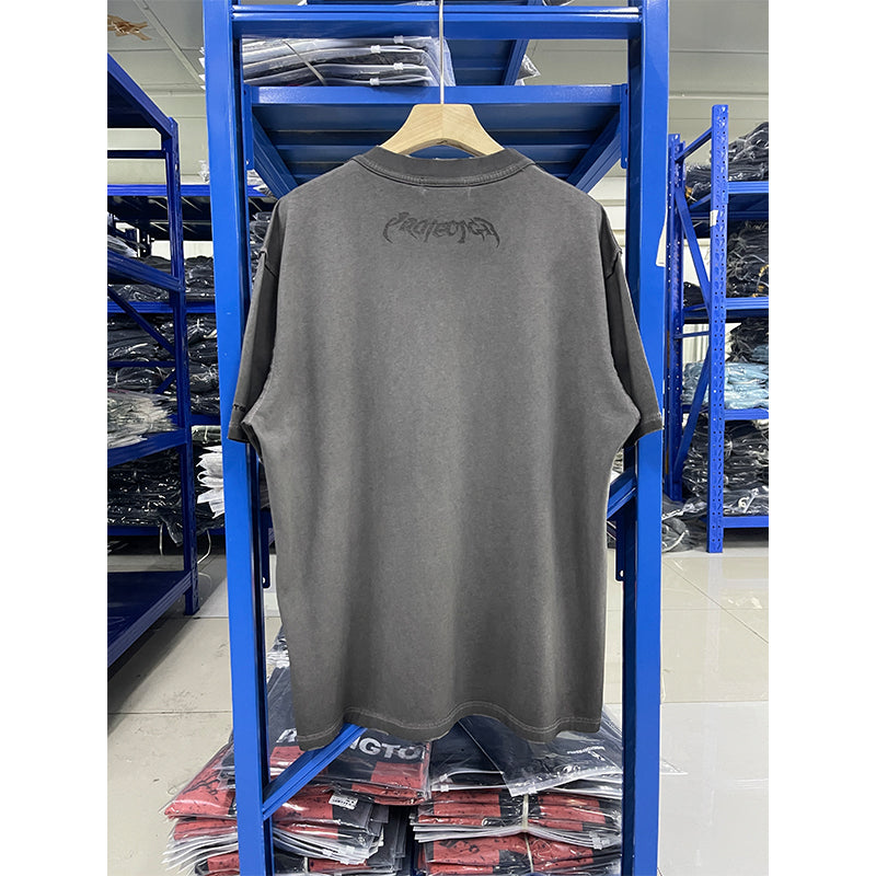 VTG T Shirts Men Creative Pure Cotton High-Street Fashion