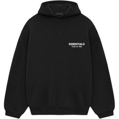 ESSENTIALS FOG HOODIE BLACK FW24