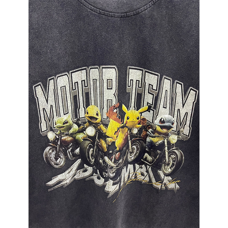 VTG T Shirts Men Creative Pure Cotton High-Street Fashion