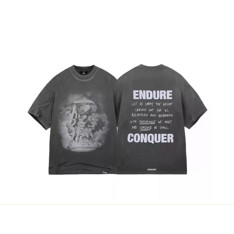 VTG T Shirts Men Creative Pure Cotton High-Street Fashion