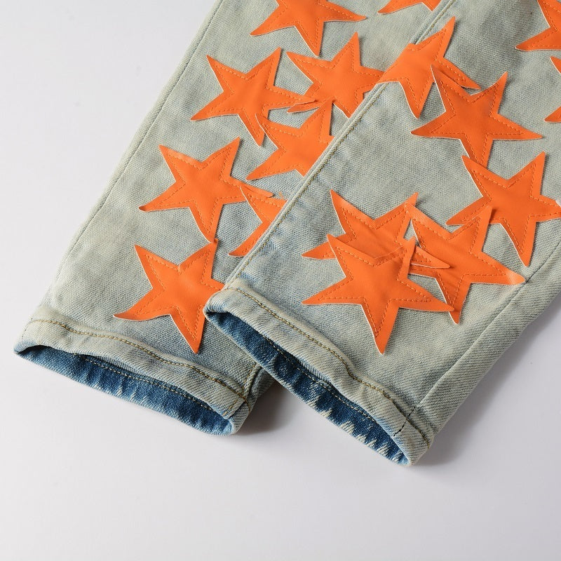 Men Trendy Jeans High-street trendy apparel