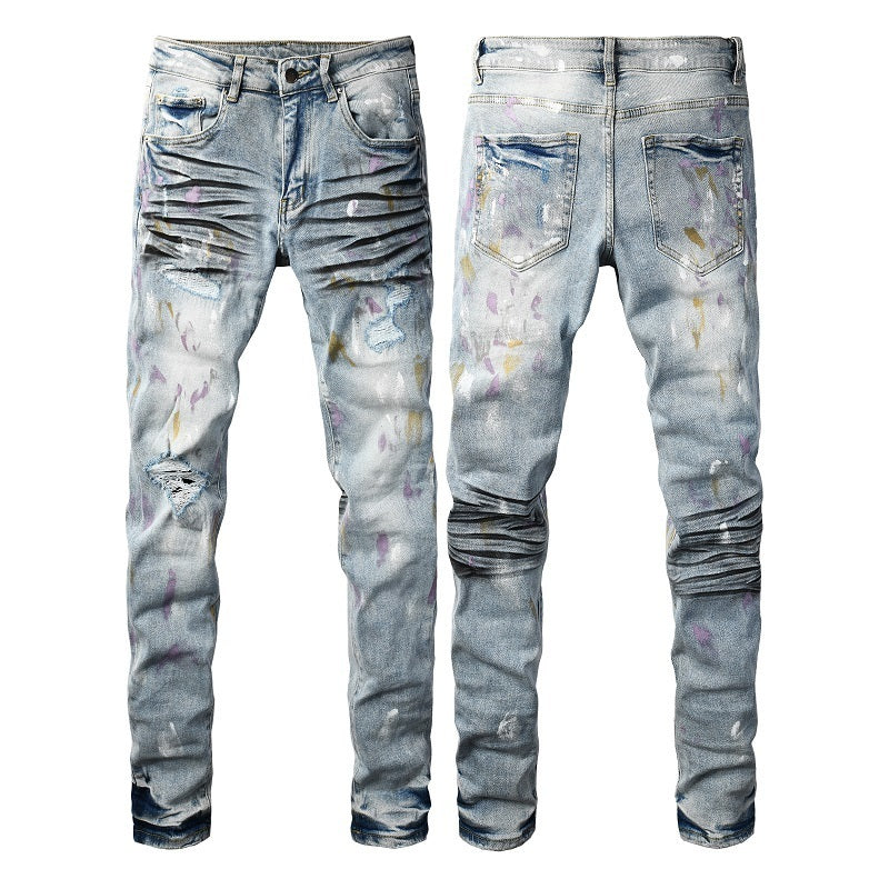 Men Trendy Jeans High-street trendy apparel