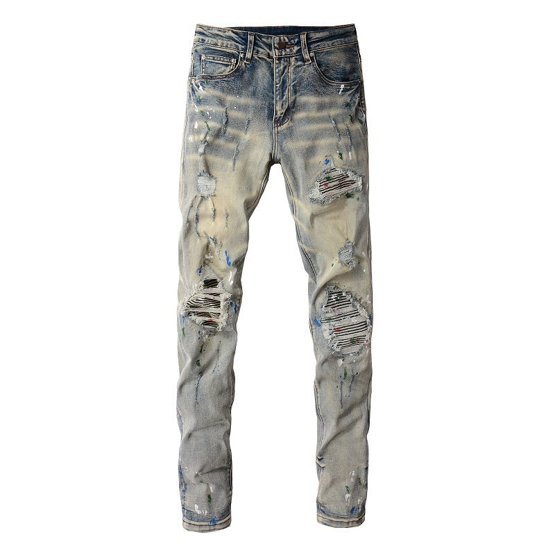 Men Trendy Jeans High-street trendy apparel