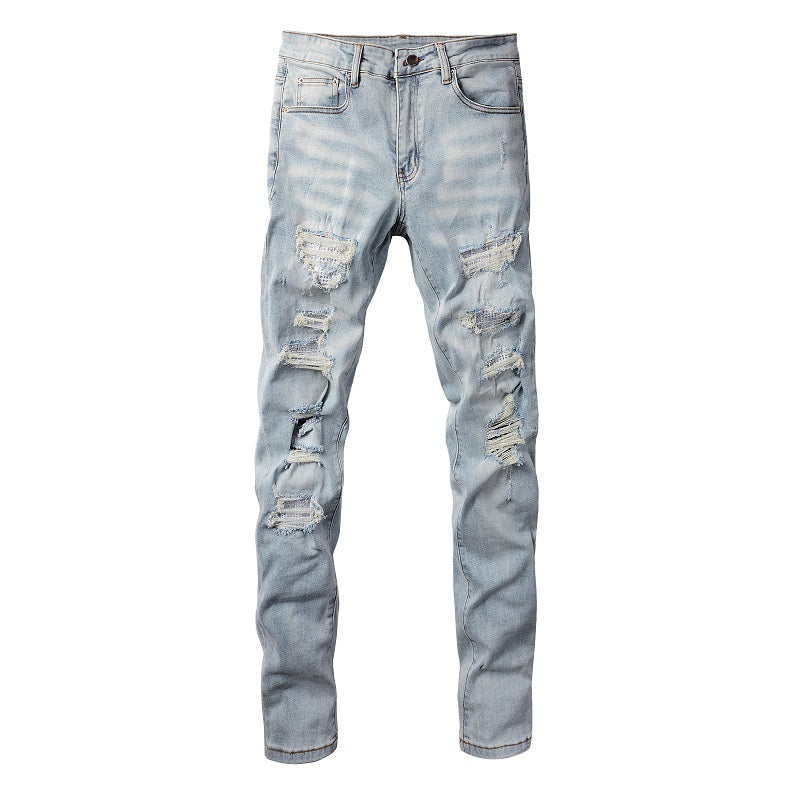 Men Trendy Jeans High-street trendy apparel