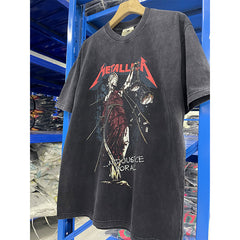 VTG T Shirts Men Creative Pure Cotton High-Street Fashion