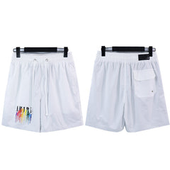 Amiri Fashion T-shirt And Shorts Suit