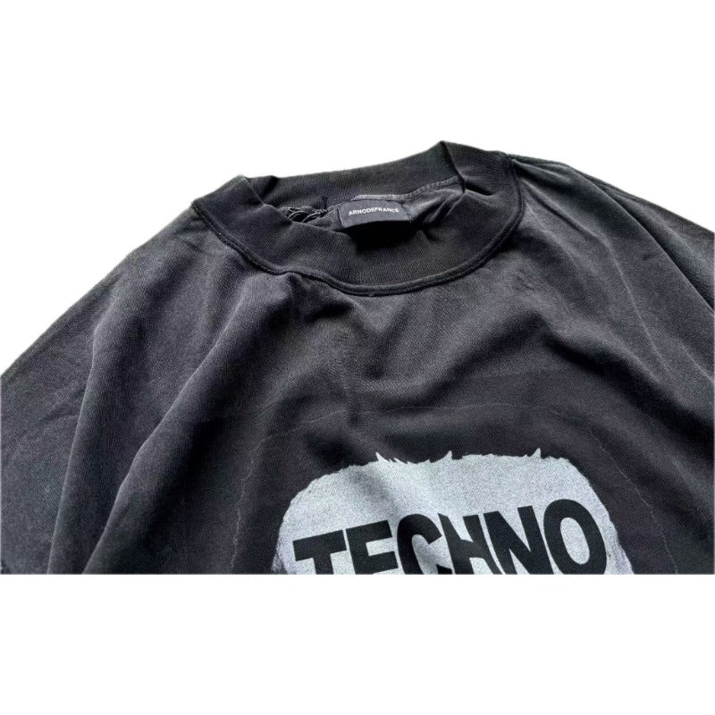 VTG T Shirts Men Creative Pure Cotton High-Street Fashion